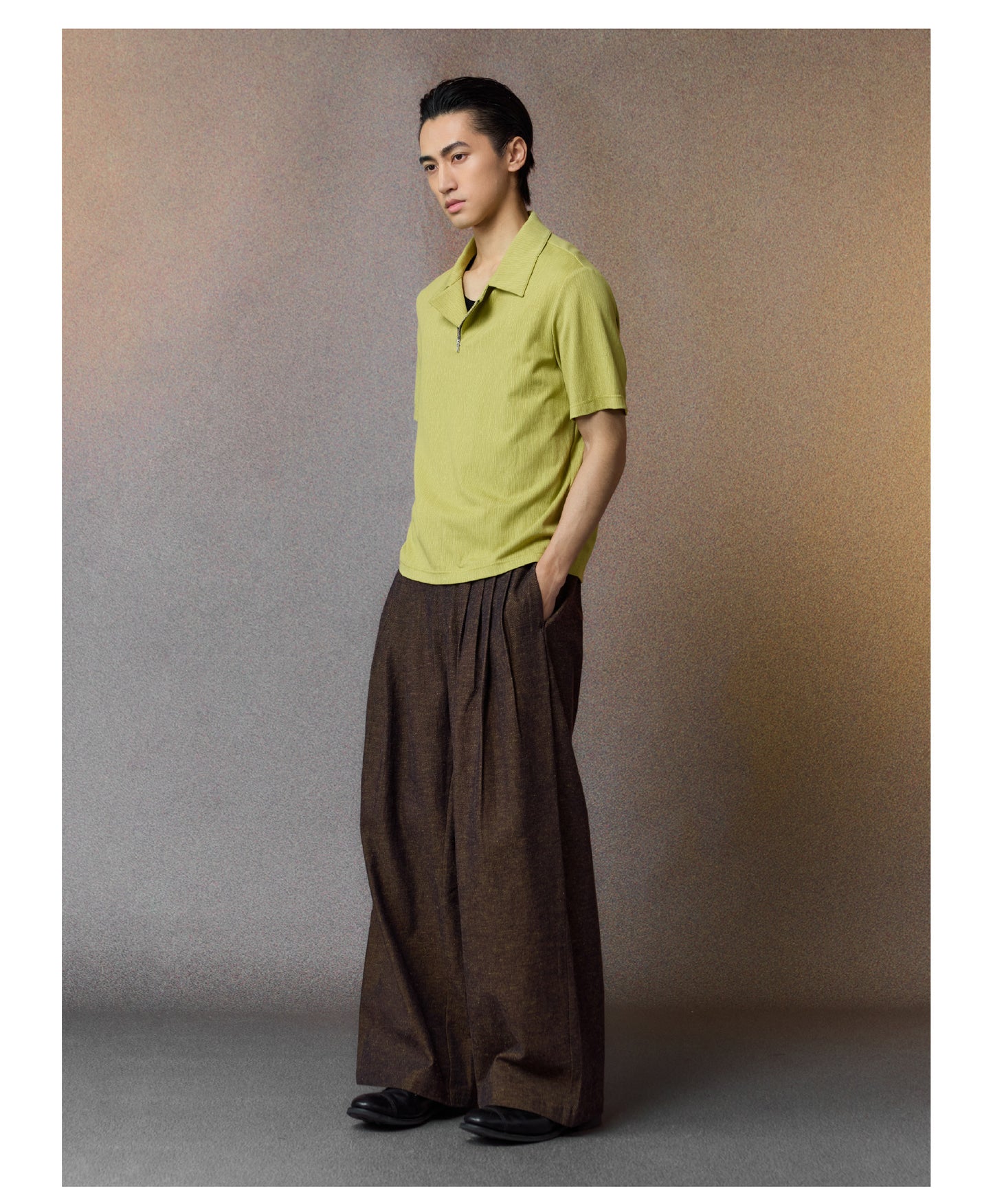 Linen-Cotton Blend Moisture-Wicking Shirt