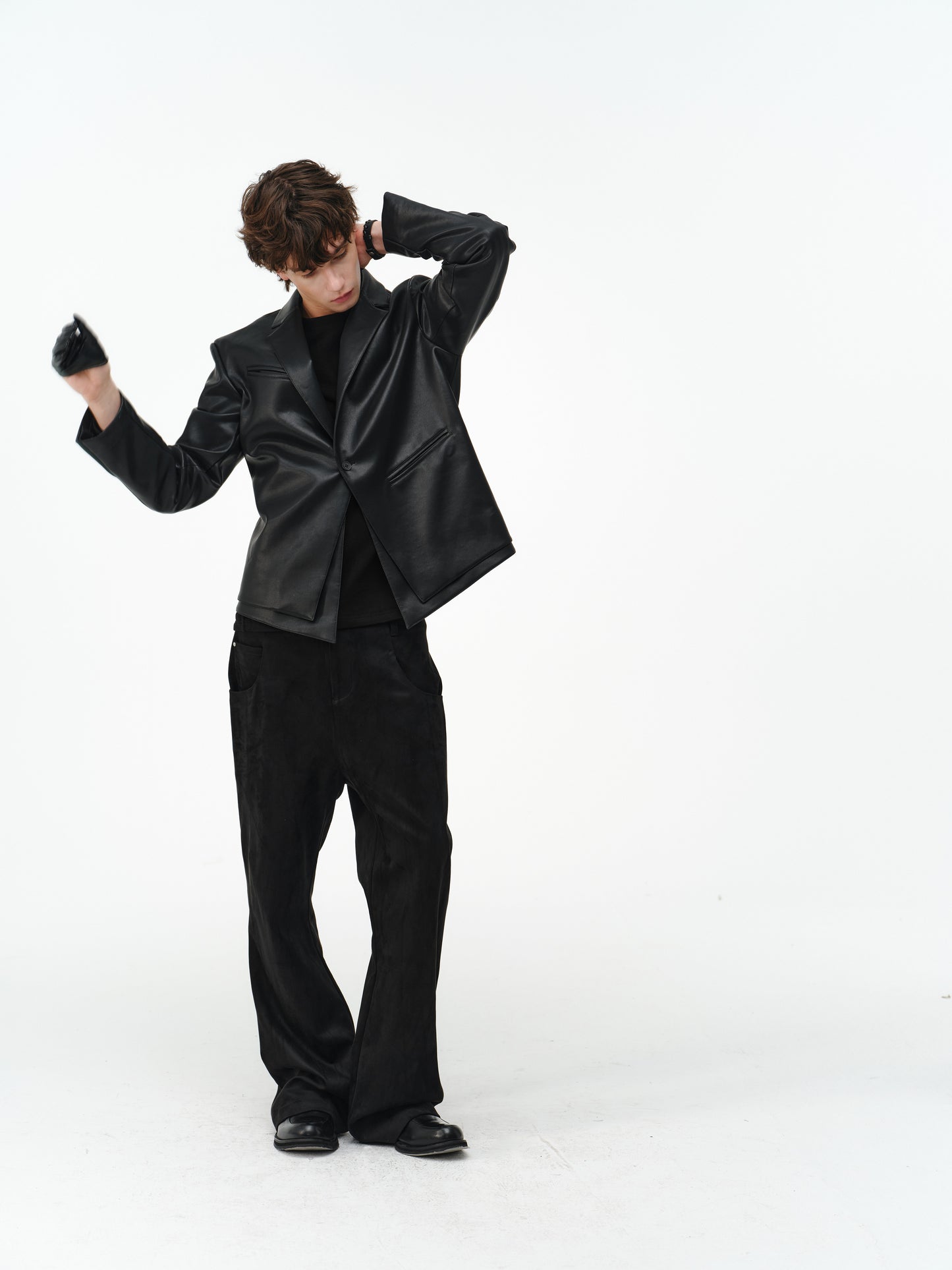 Faux Sheepskin Casual Pants