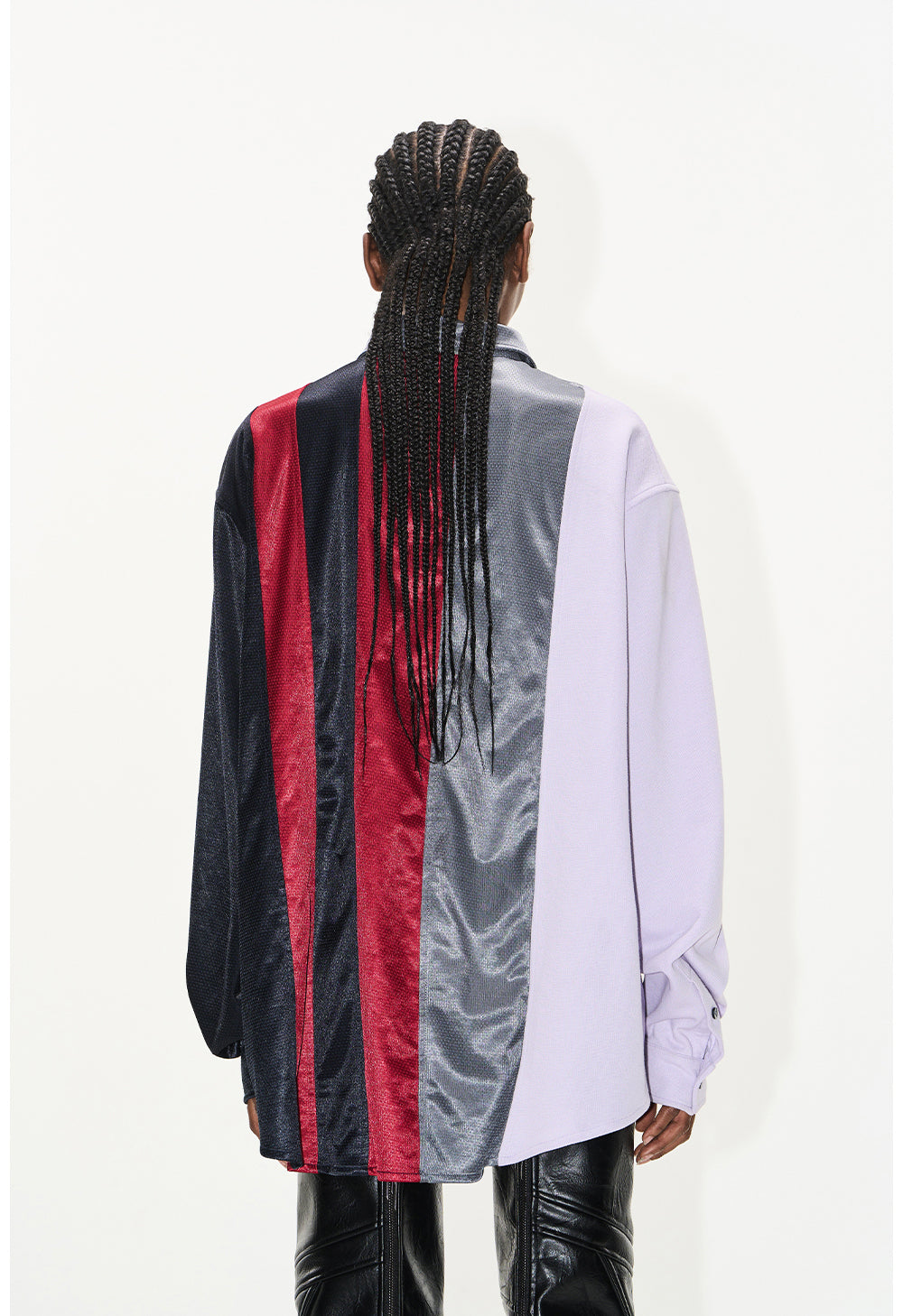 Color Matching Sports Badge Shirt