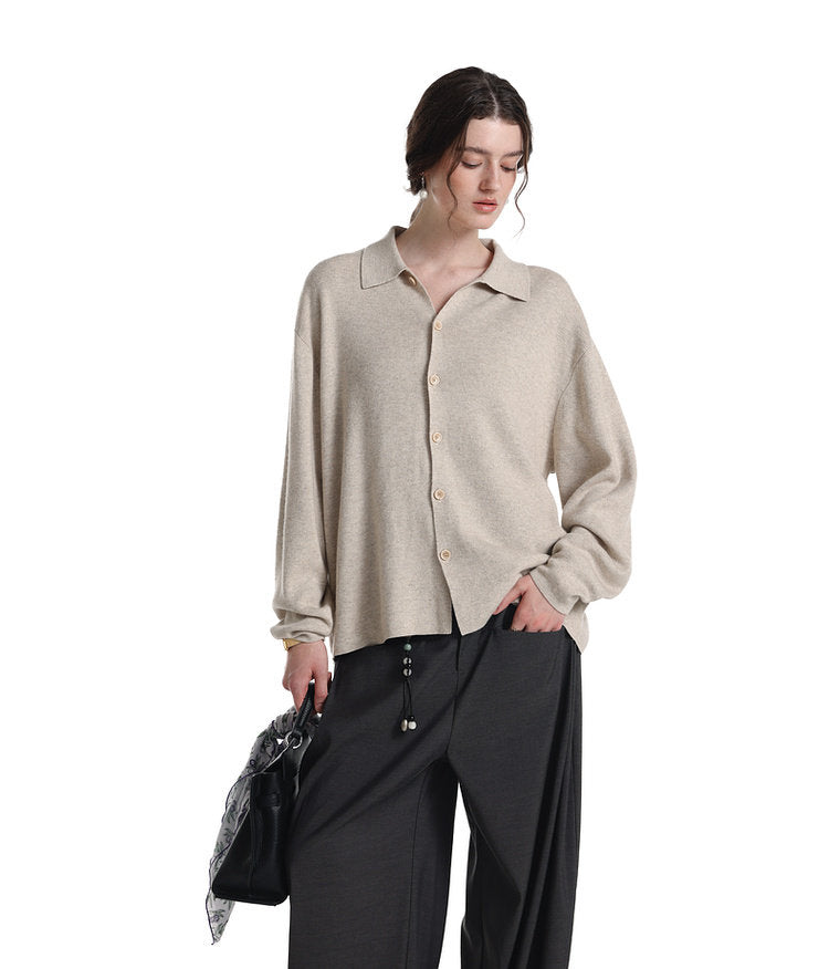 Basic Color Knit Cardigan