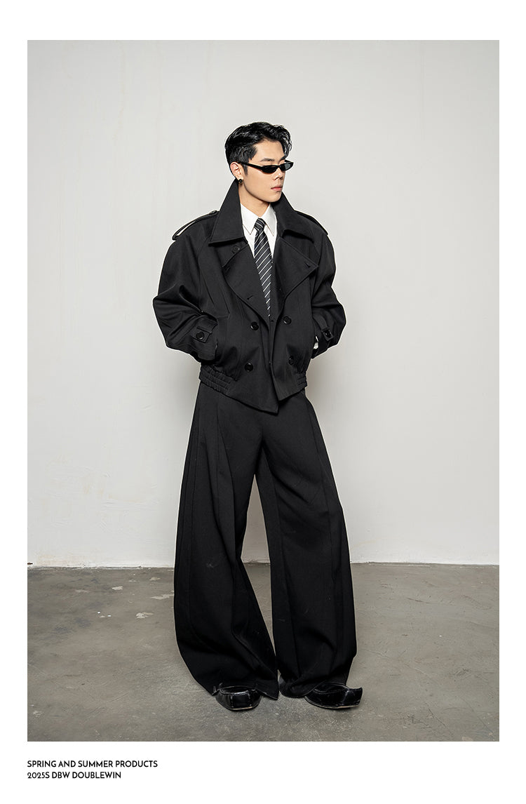 Large Lapel Trench Coat