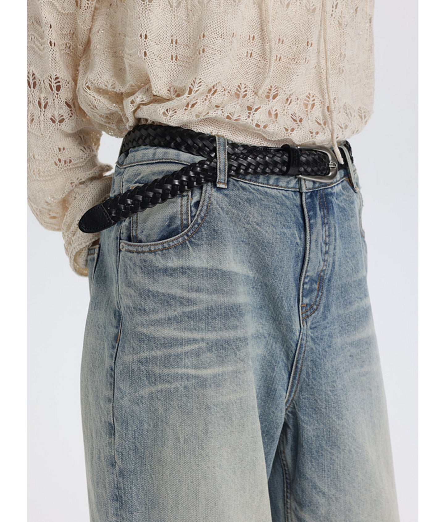 Vintage Heavy-Duty Honeycomb Denim Pants