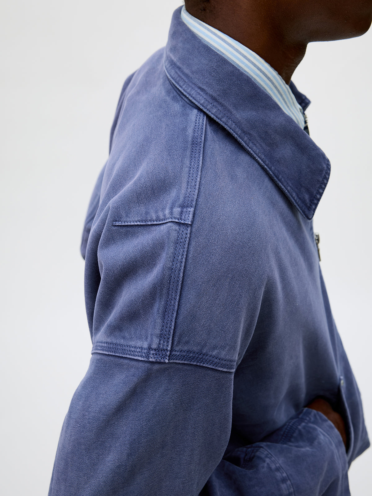 Distressed Zipper Short Jacket