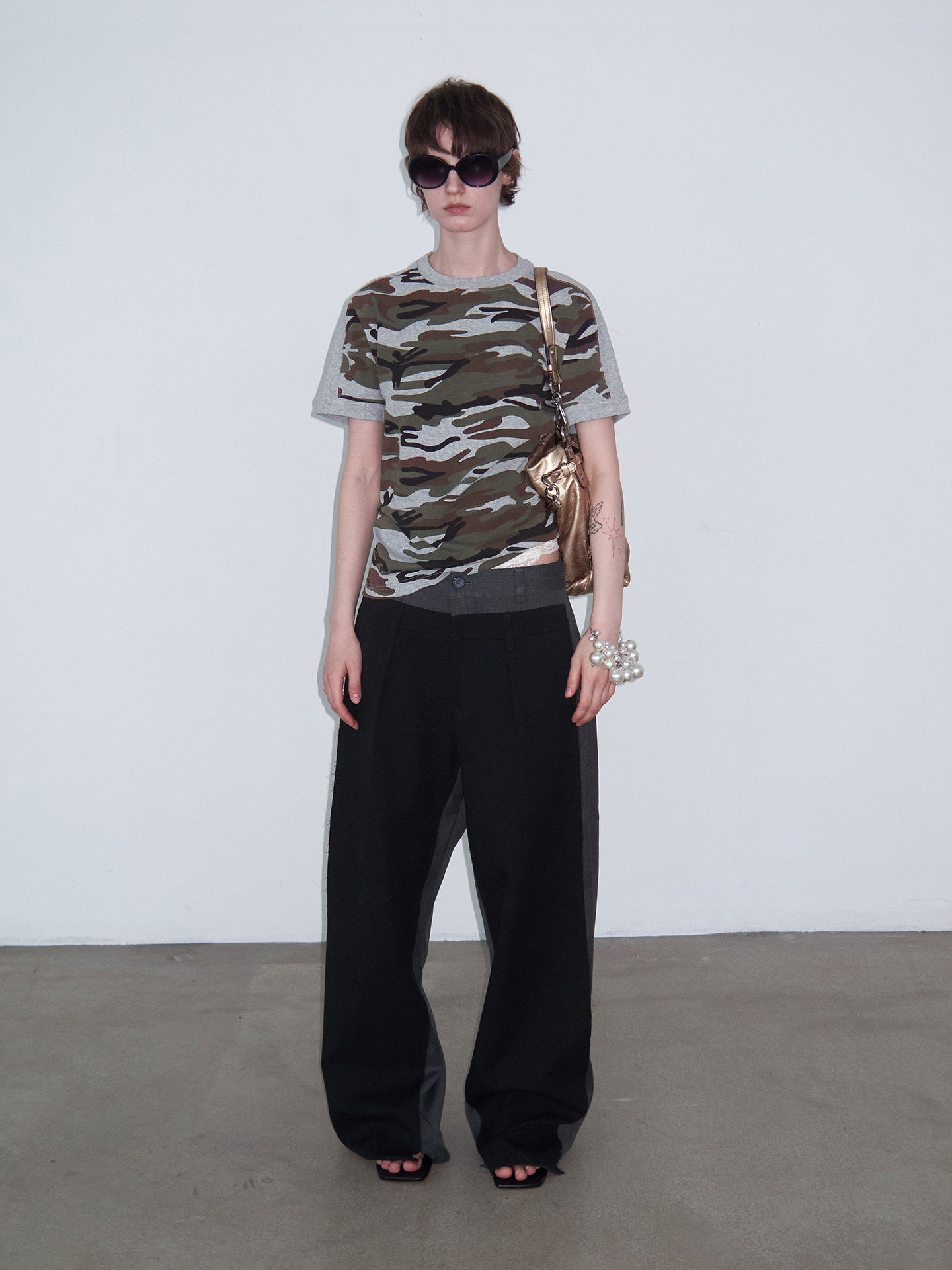 Camouflage Crew Neck T-Shirt