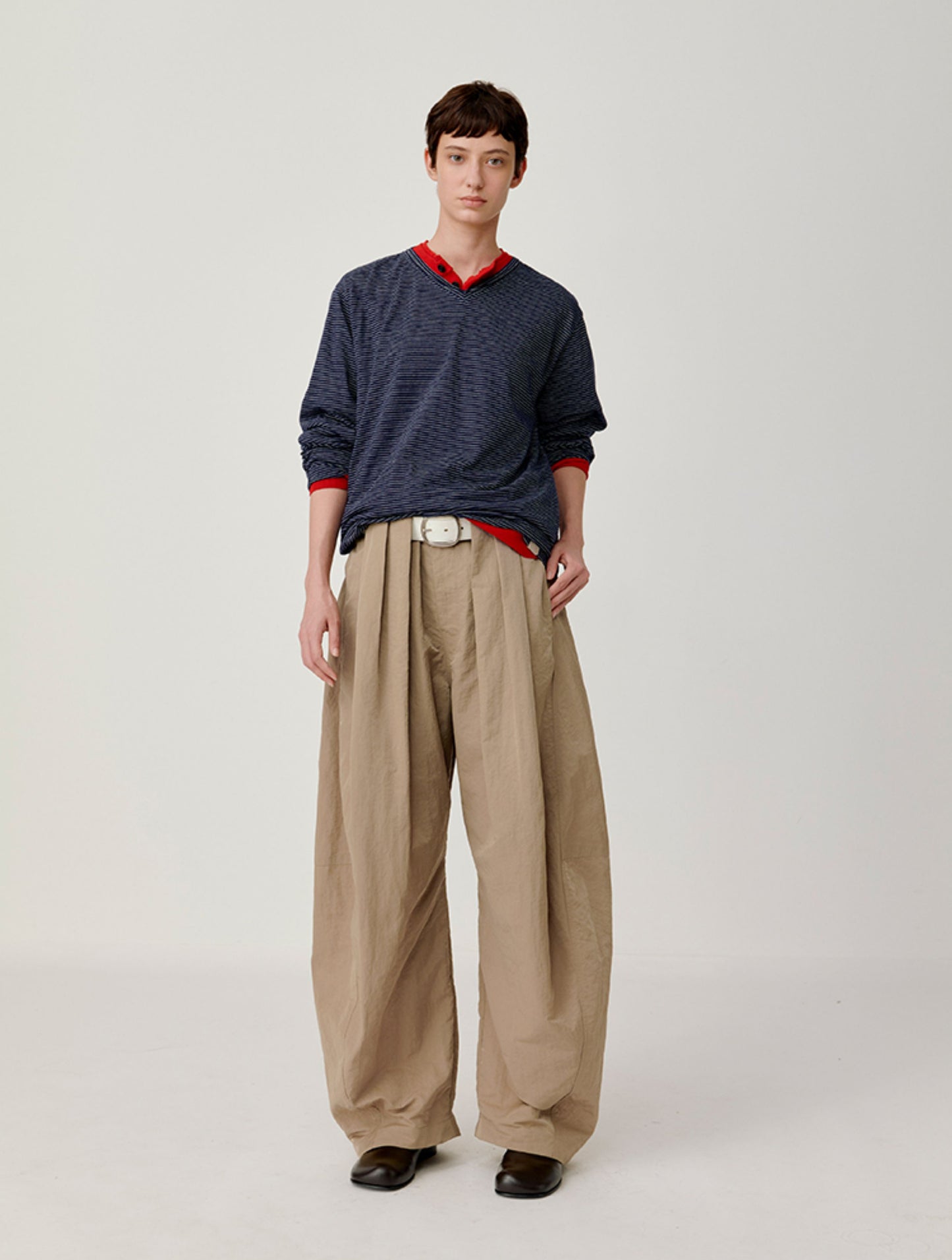 Pleated Waist Casual Pants