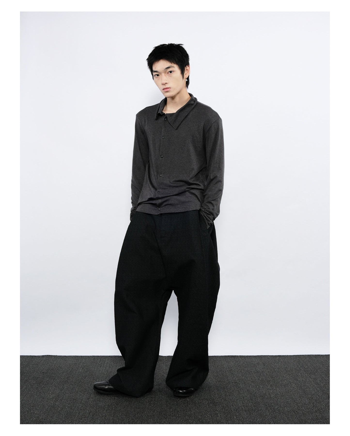 Double-Breasted Slim Cardigan