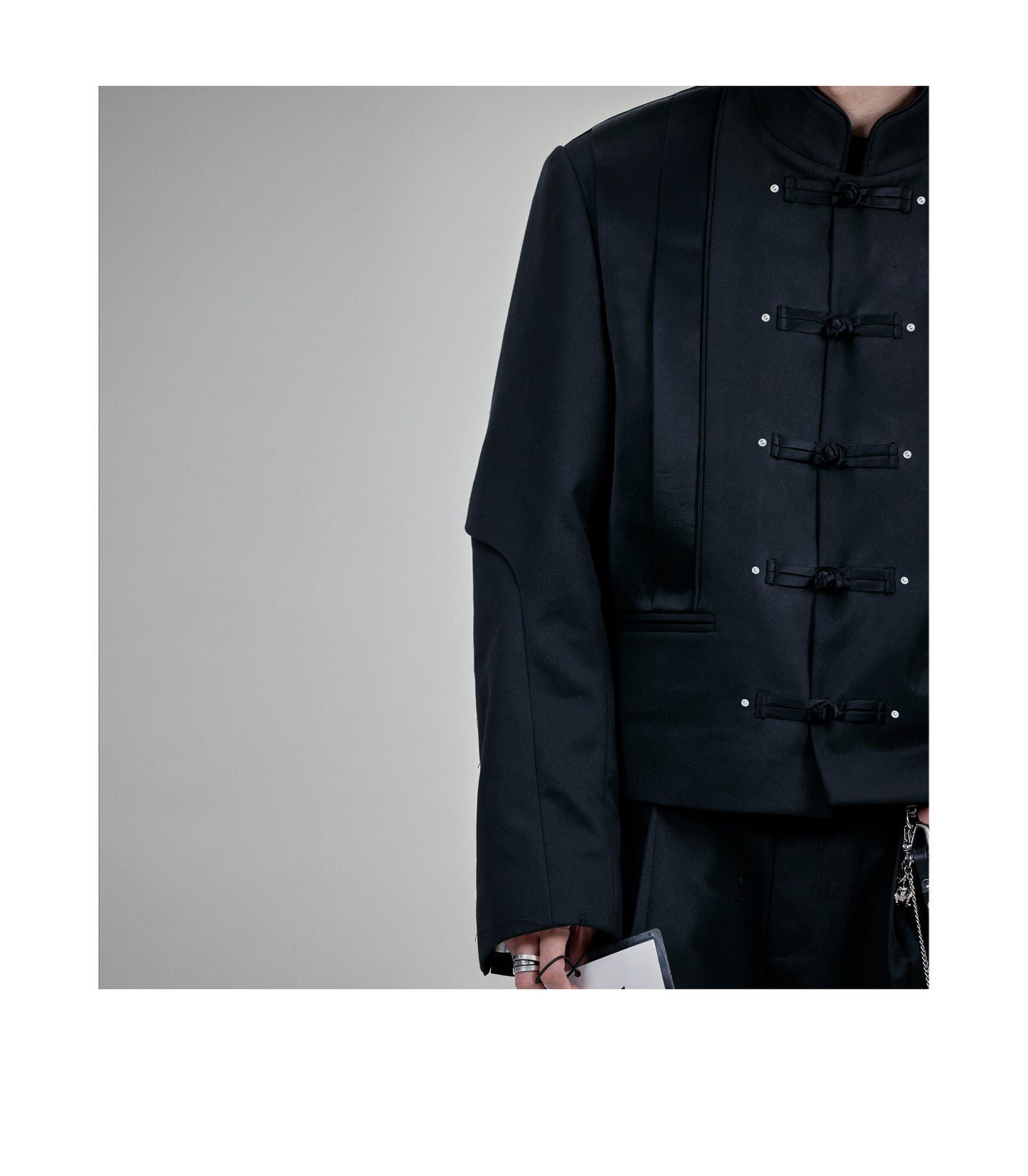 Splicing buckle design uniform jacket