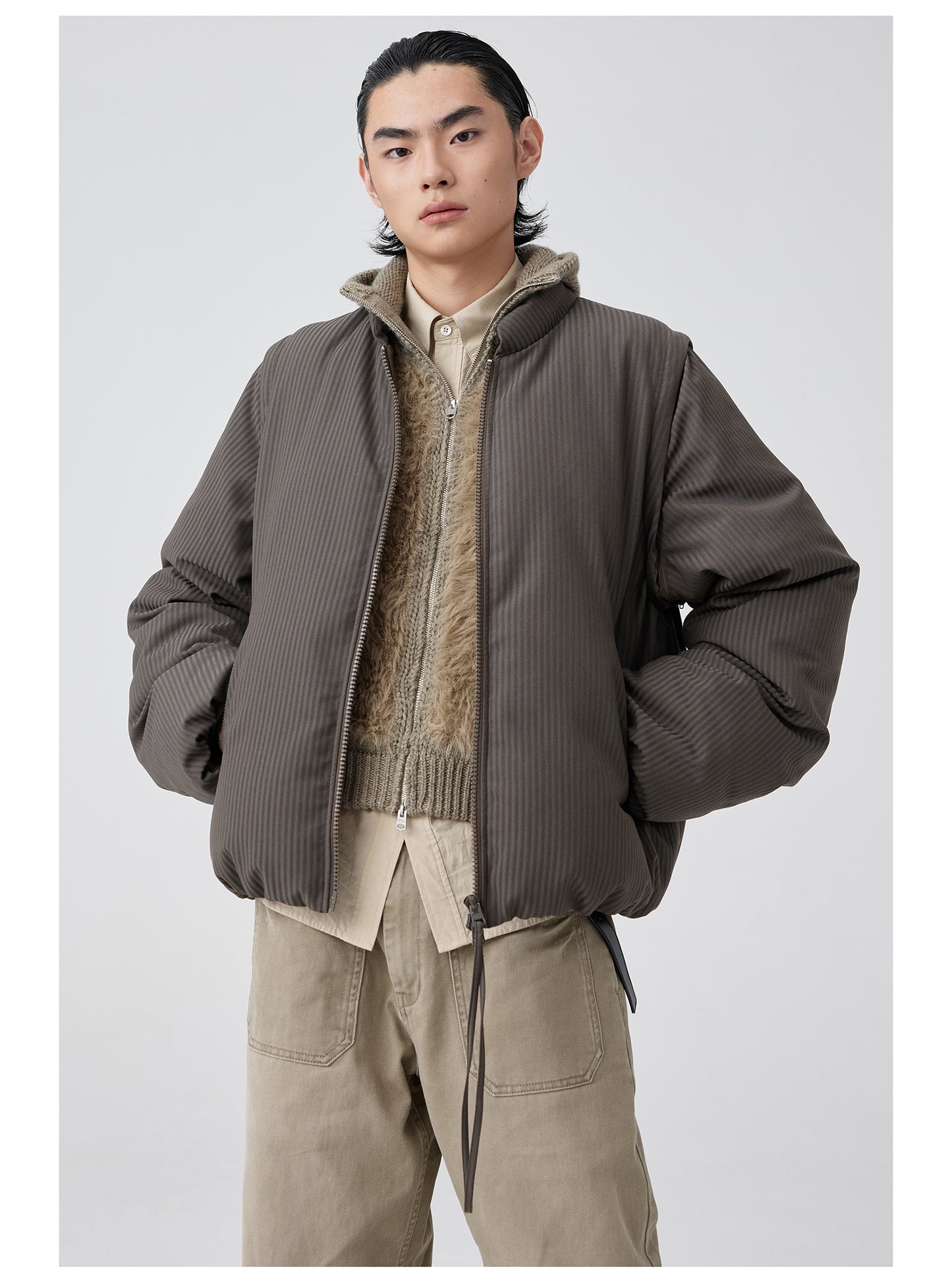 Detachable Sleeve Down Jacket