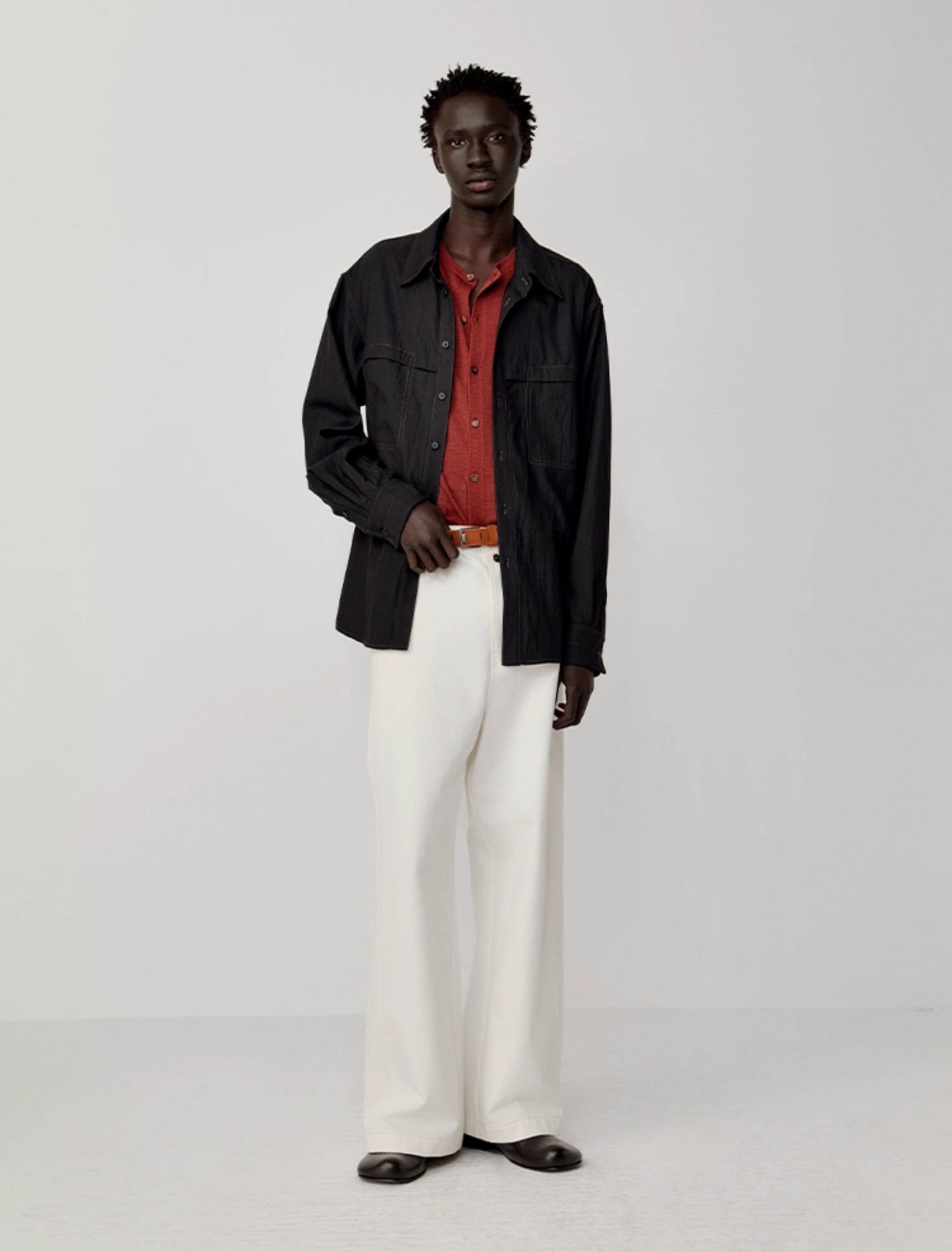 Shirt with patch pockets