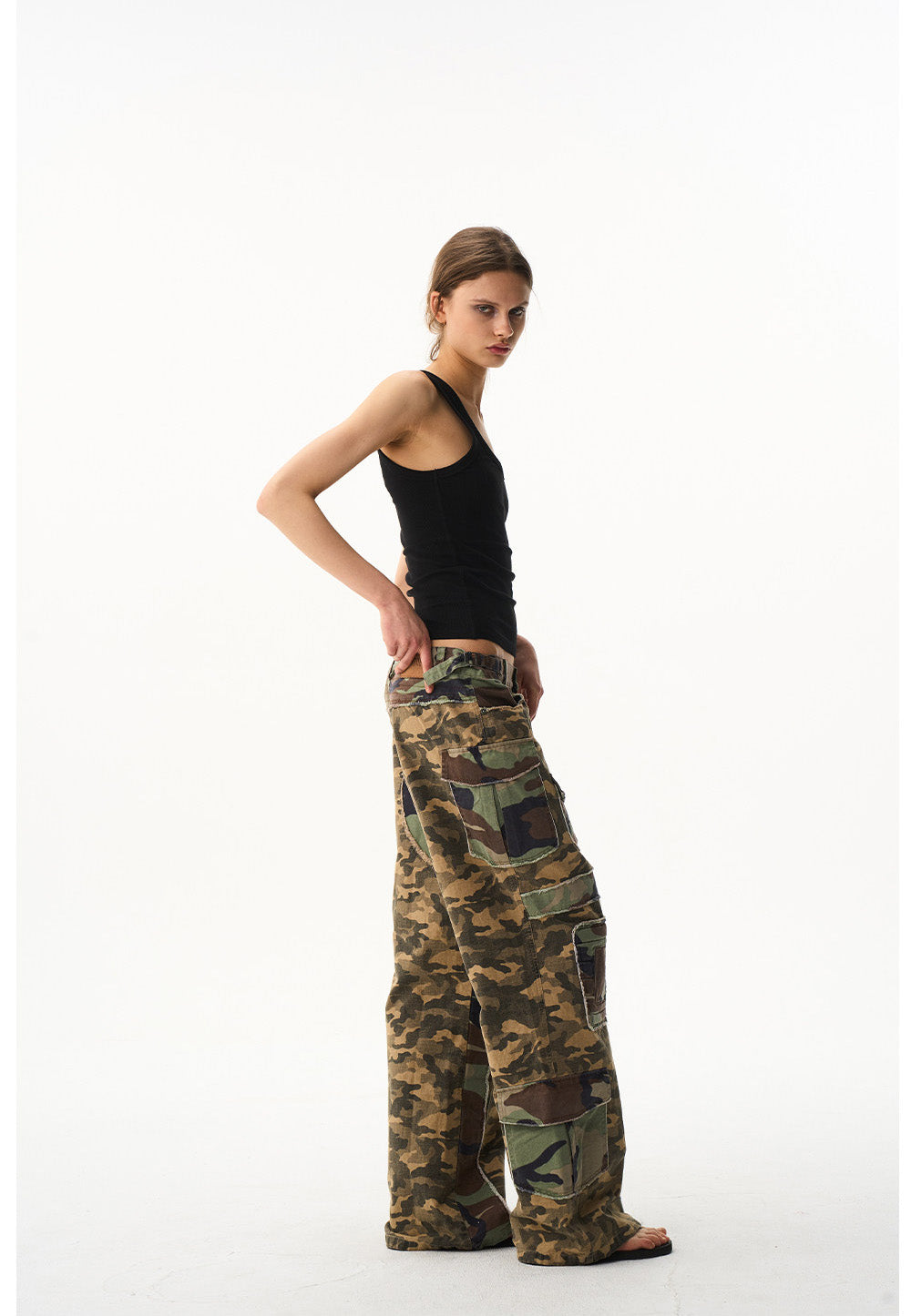 Camouflage Workwear Flare Pants