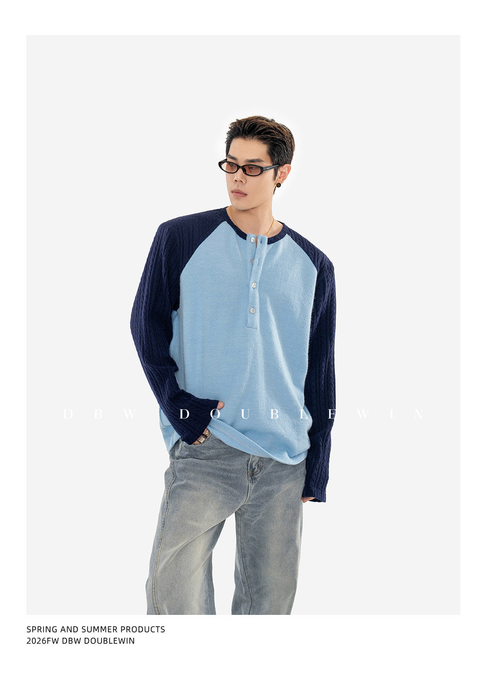 All-Match Loose-Fit Raglan Sweater