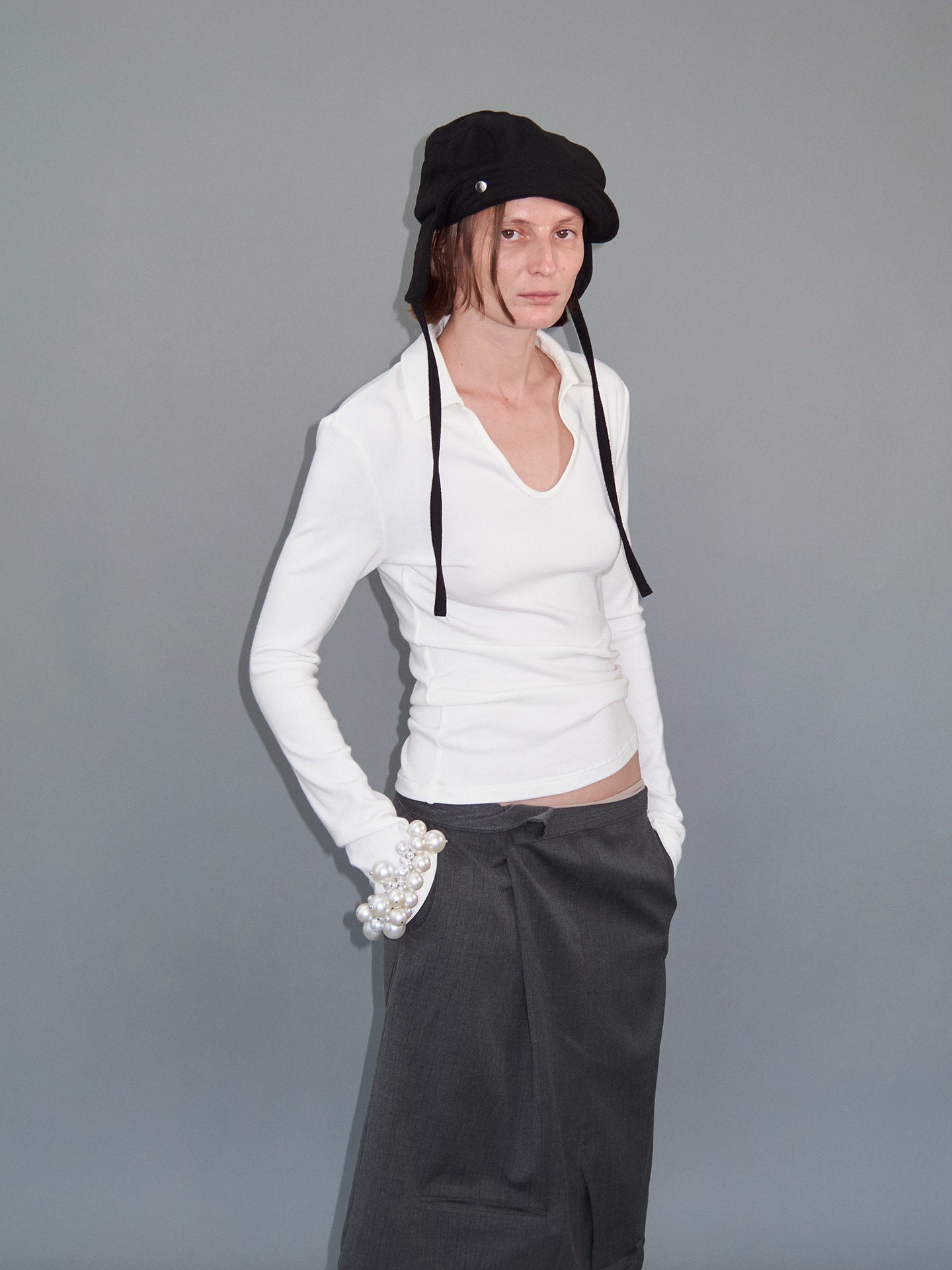 Small-Sized U-Neck T-Shirt
