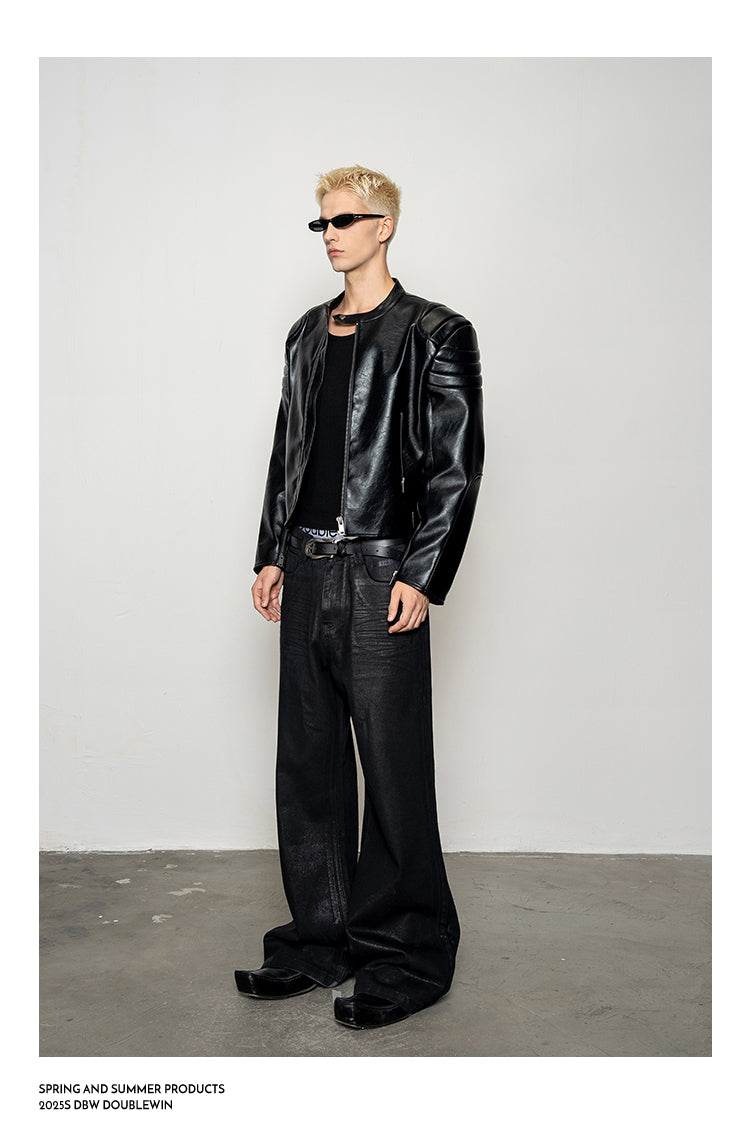 Waxed Glitter Bootcut Jeans – ULTIMUS