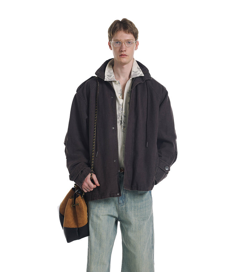 Distressed Oversized Jacket