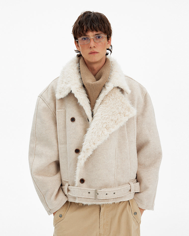 Double-breasted padded jacket