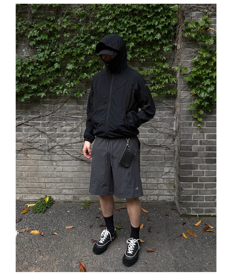 Lightweight breathable jacket with a hood