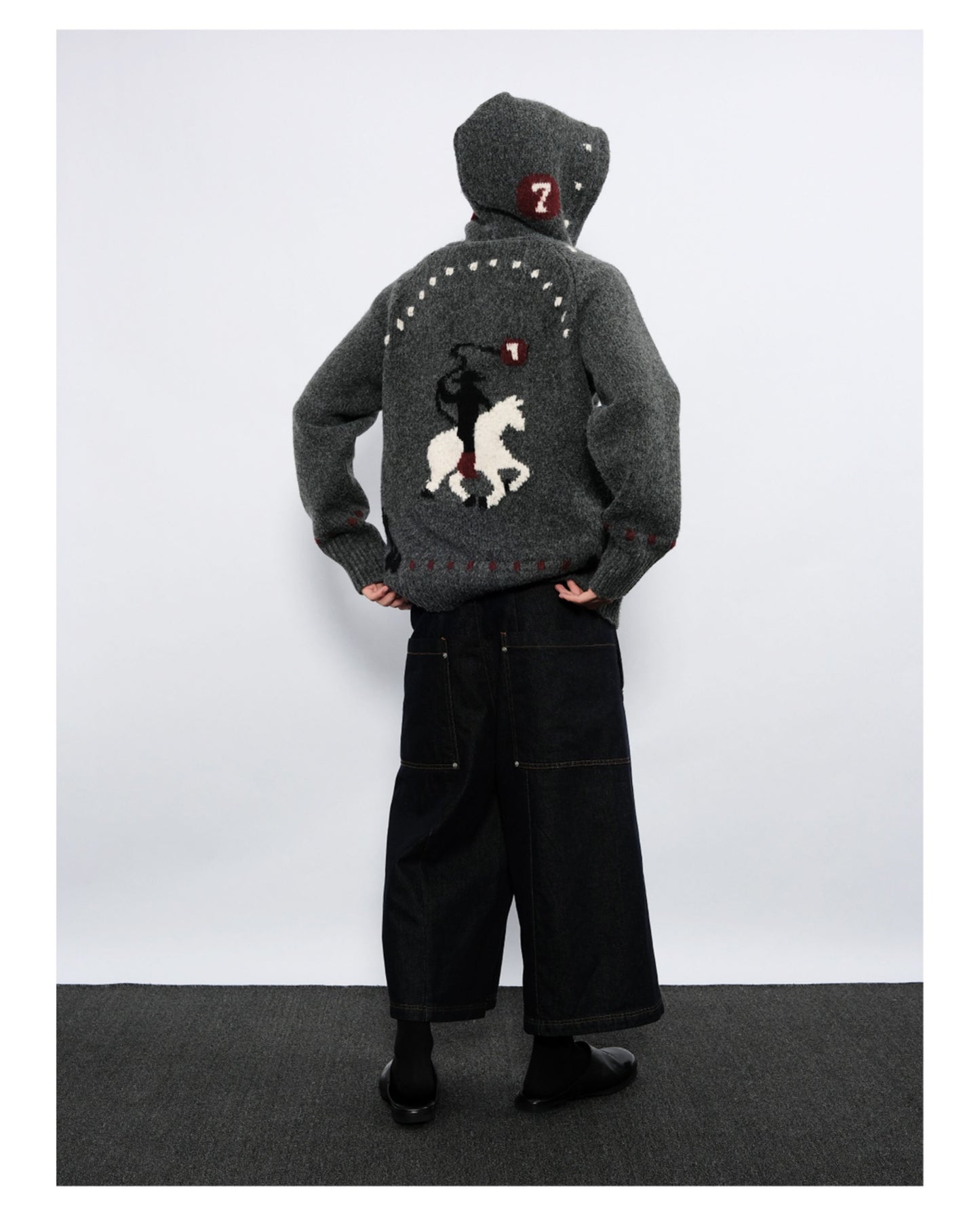 Double-Zipper Hooded Cardigan