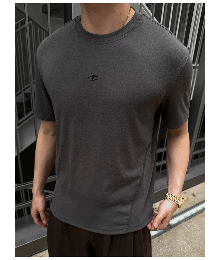 Round-Neck T-Shirt with a Single Design