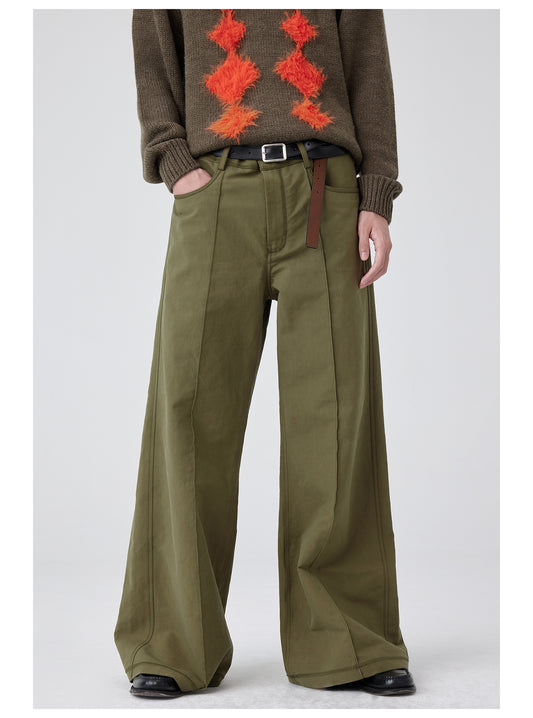 Center seam gusset wide pants