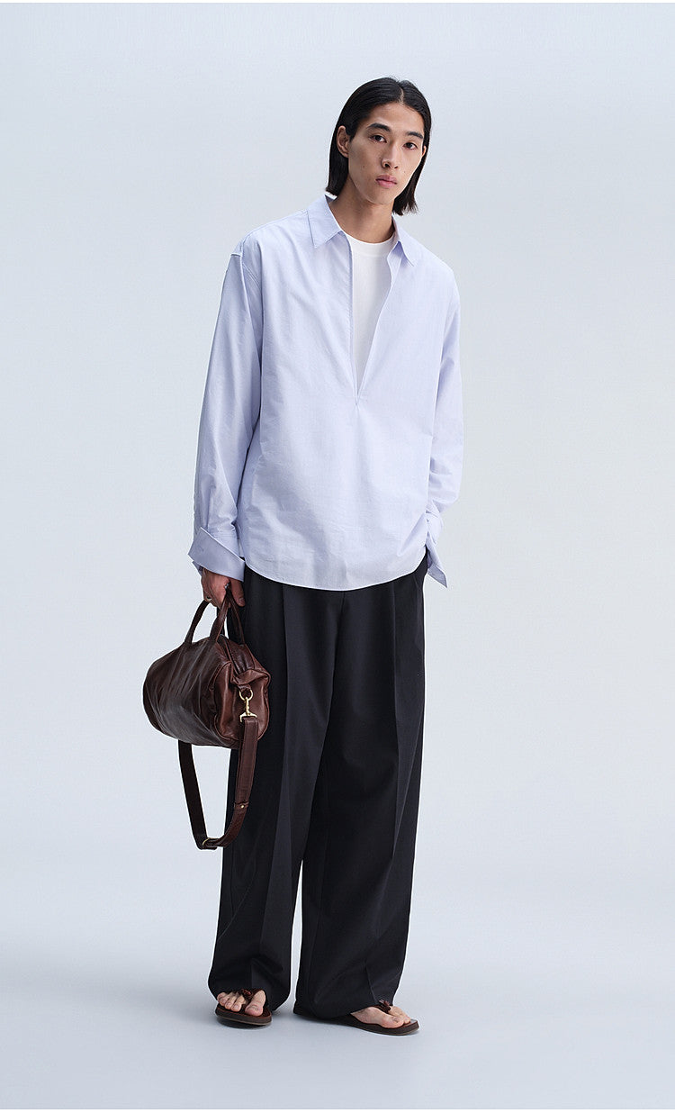 V-Neck Double-Layer Shirt