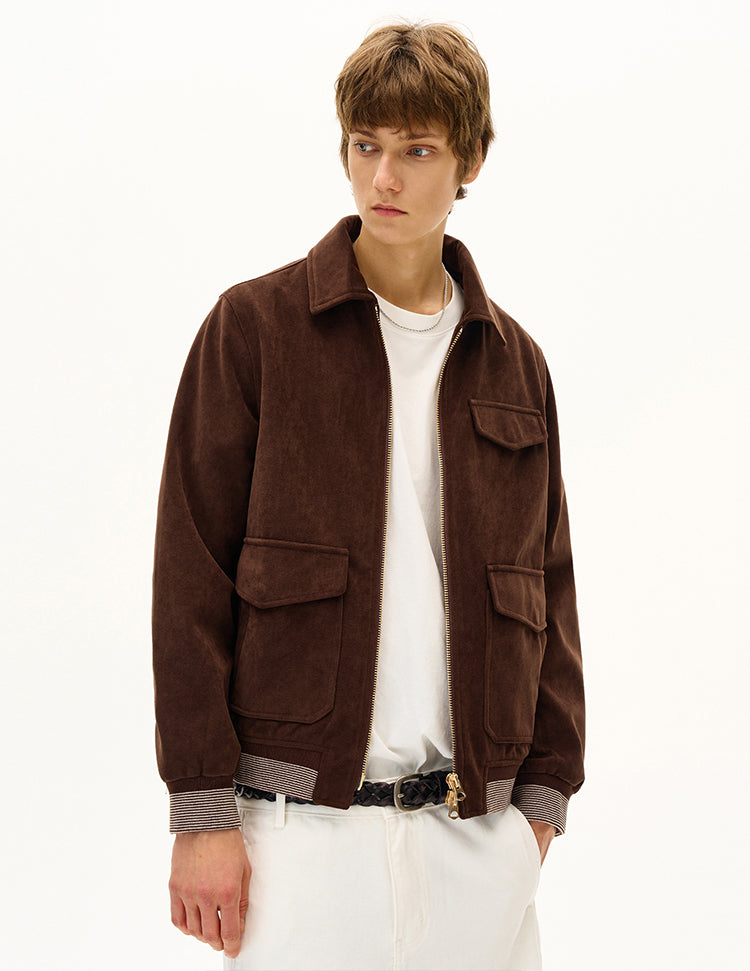 Multi-Pocket Double-Zipper Jacket