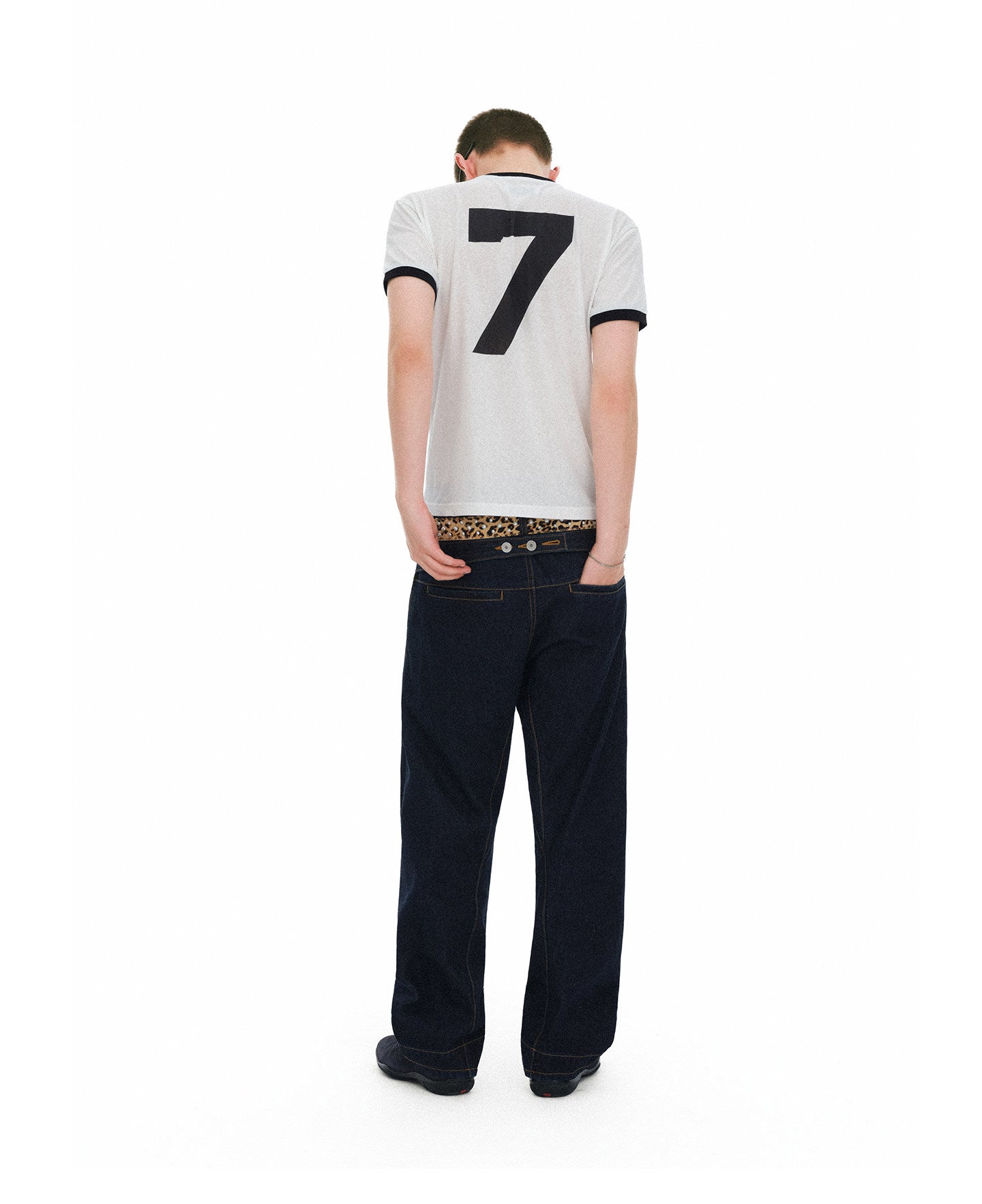Casual Denim Pants with Five-Button Fly