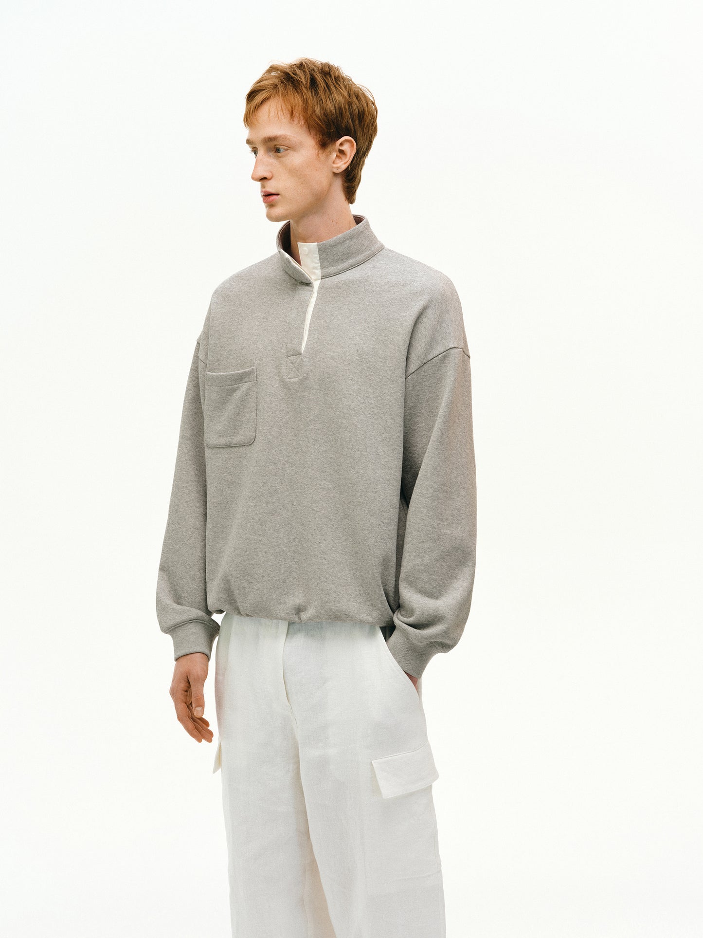 Stand Collar Sweatshirt