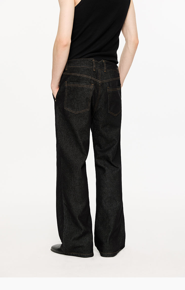 Stitch-Wash Flared Jeans