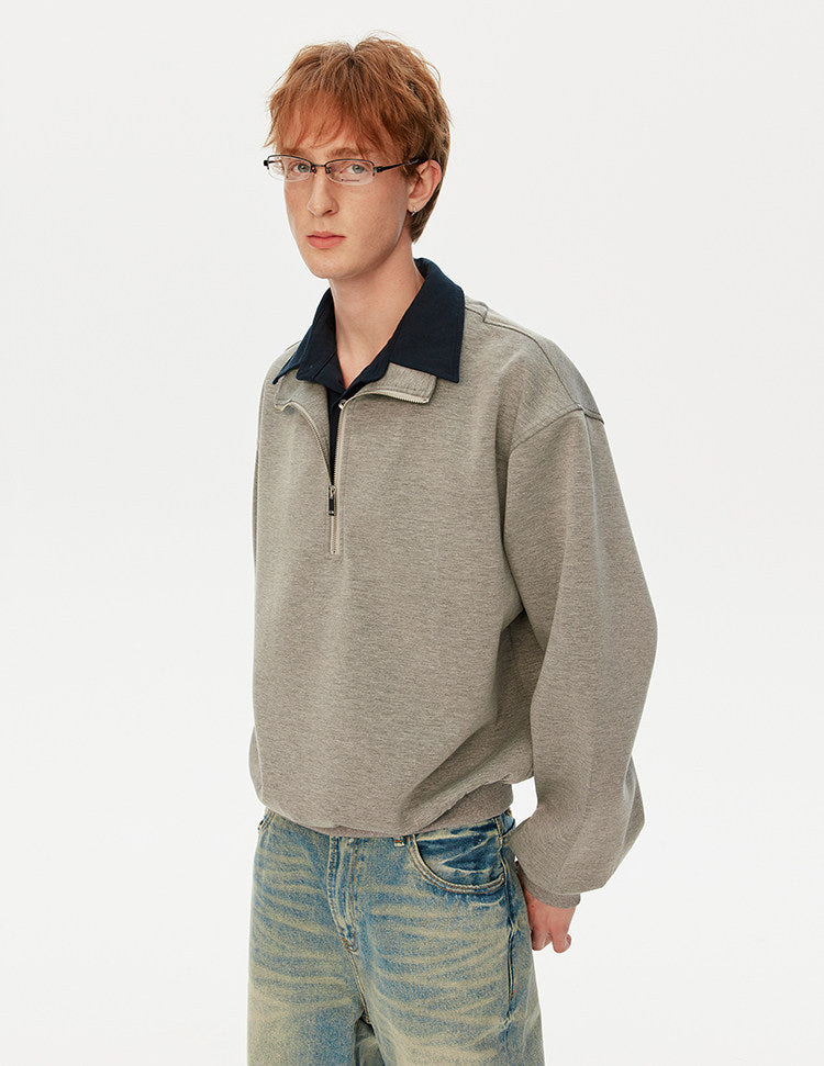 더블넥 스웨트셔츠