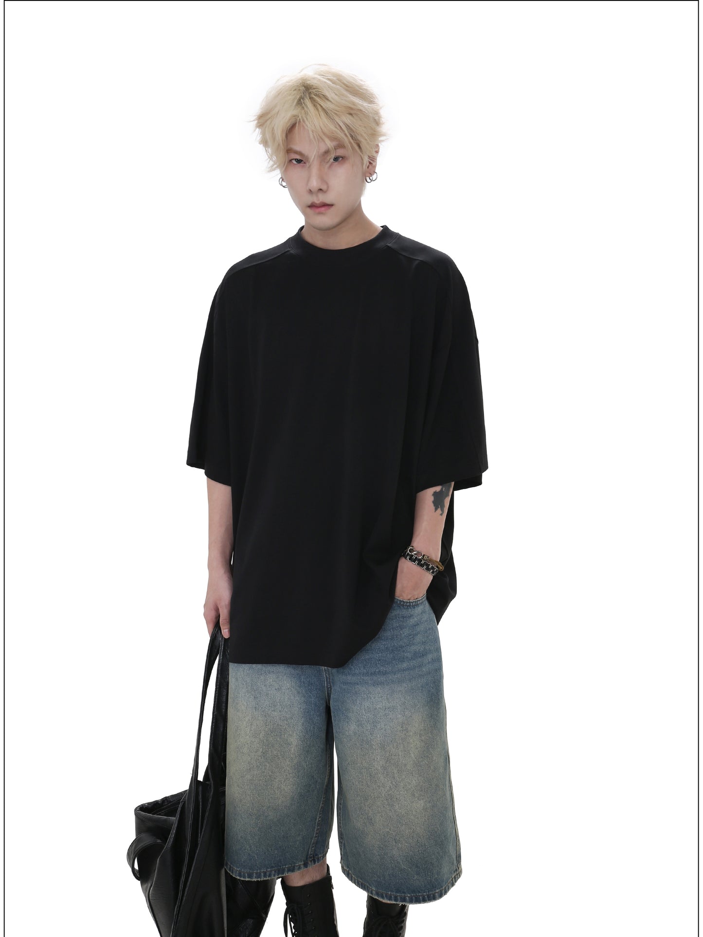 Casual Loose Denim Cropped Pants