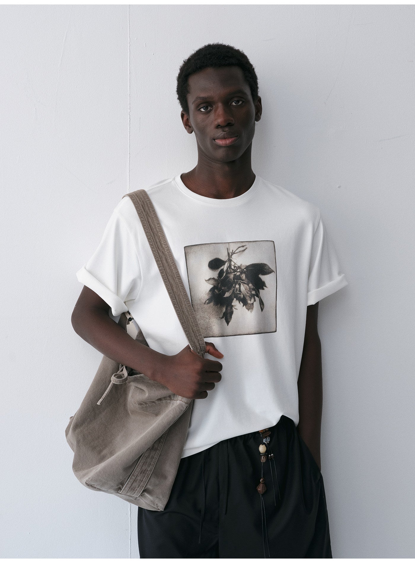 Bouquet Print Crew Neck T-Shirt