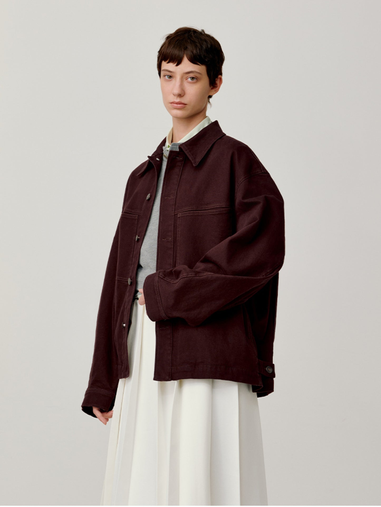 Patch Pocket Loose Jacket