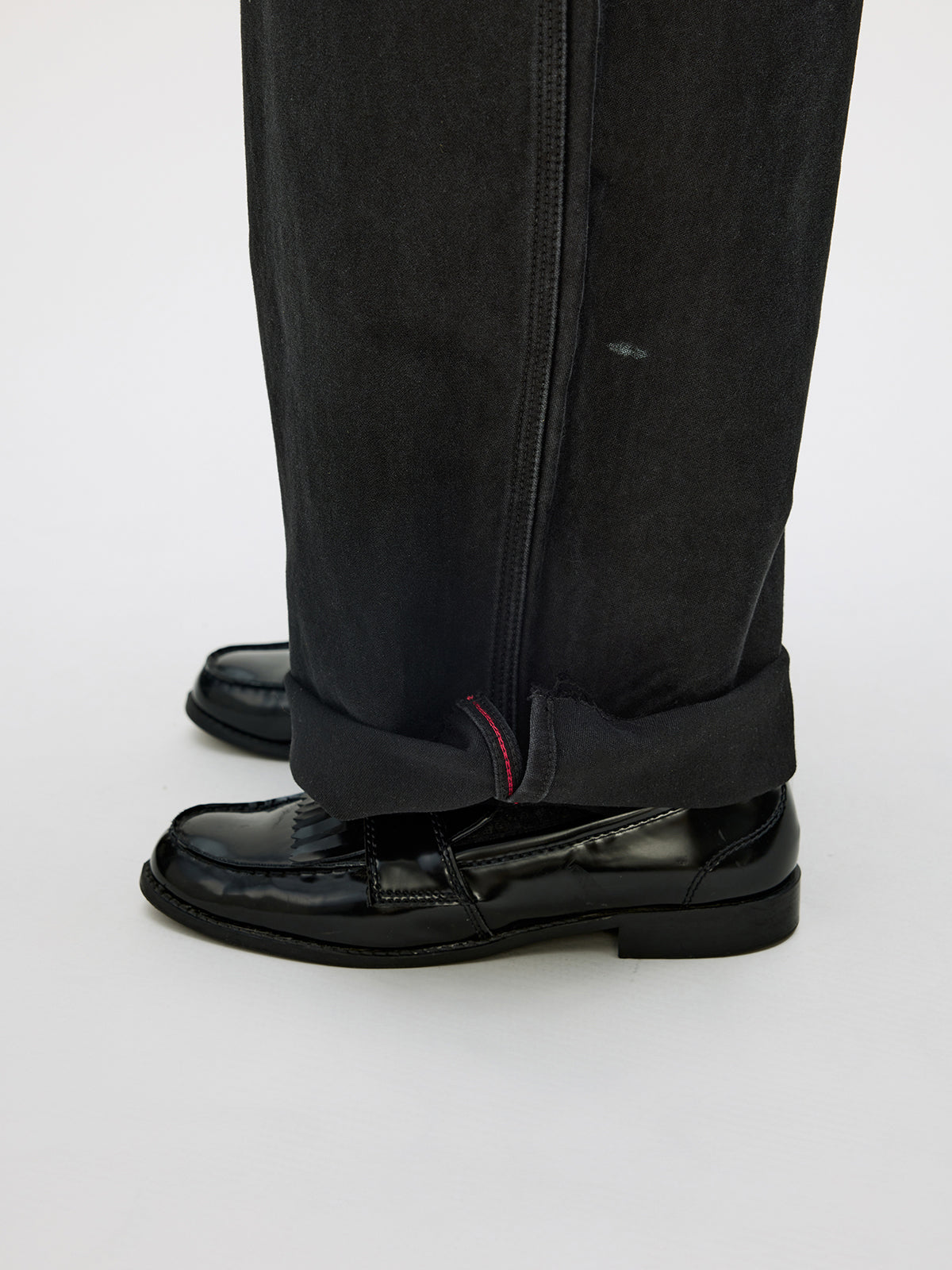 Heavy-Wash Finish Casual Pants