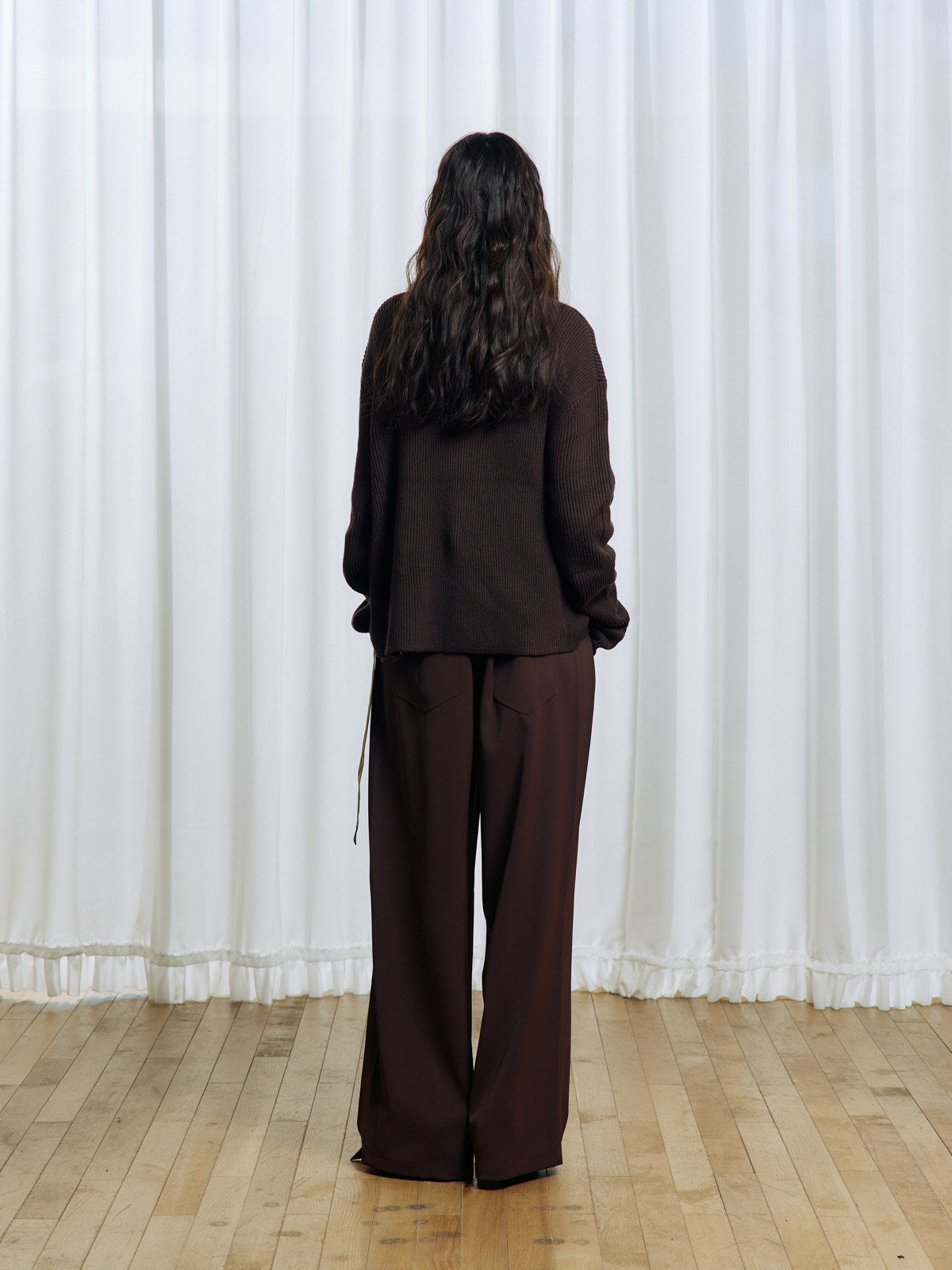 Flower Belt Casual Pants