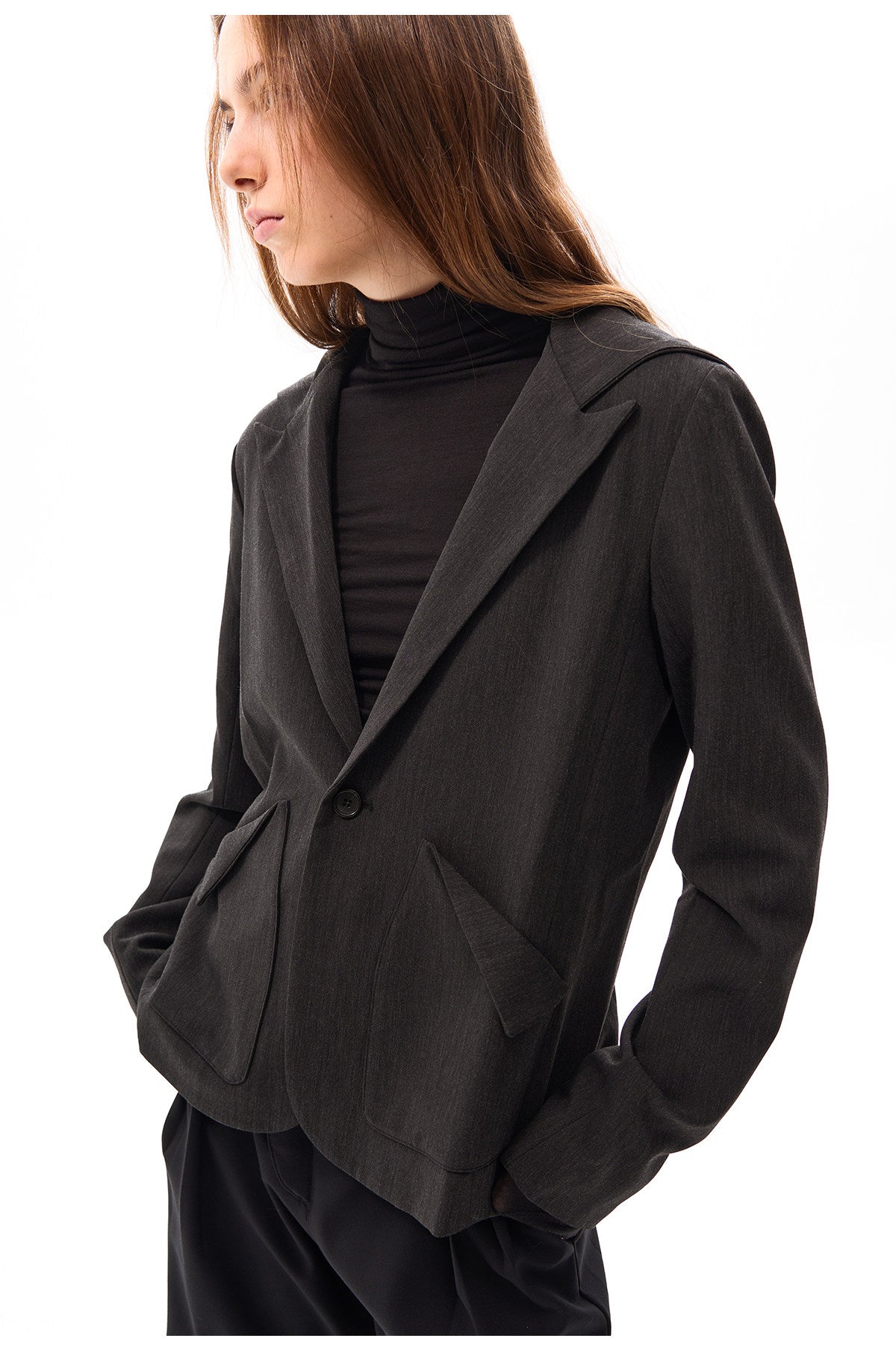 Casual jacket with hood