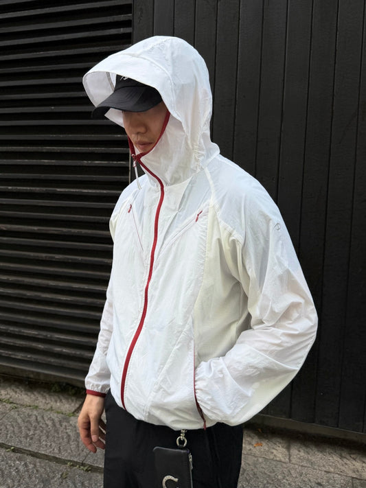 Hooded Sun Protection Zipper Jacket