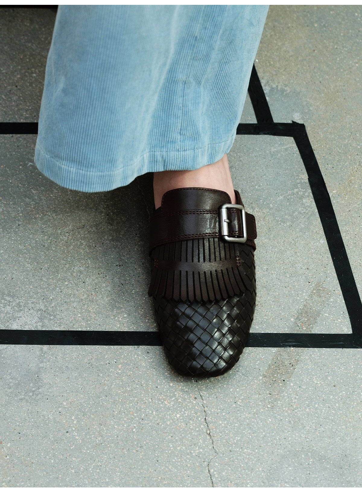 Leather Monk-Strap Sandals with Tassels