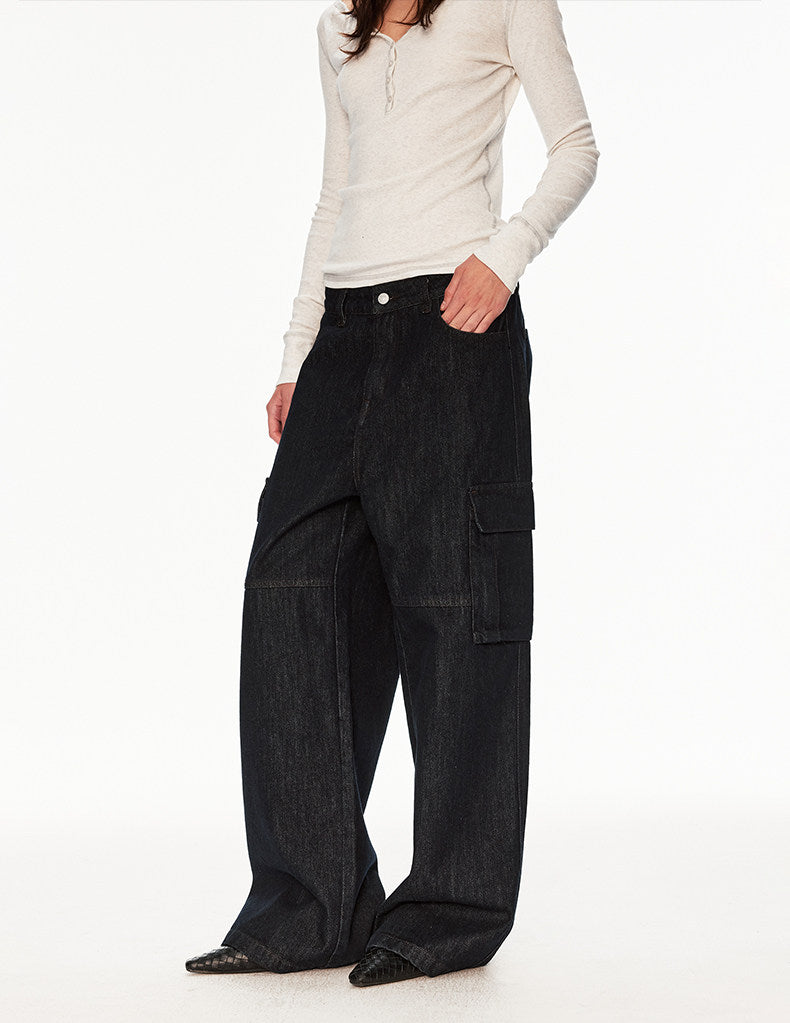 Retro Minimalist Stylish Denim Pants