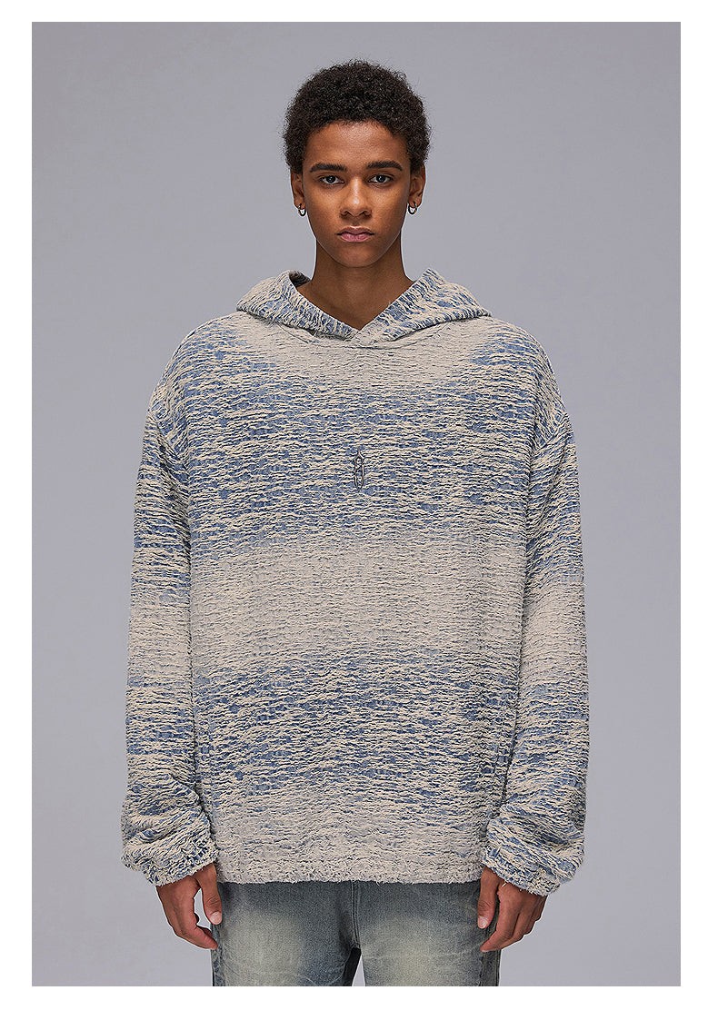 Color wash hooded sweatshirt