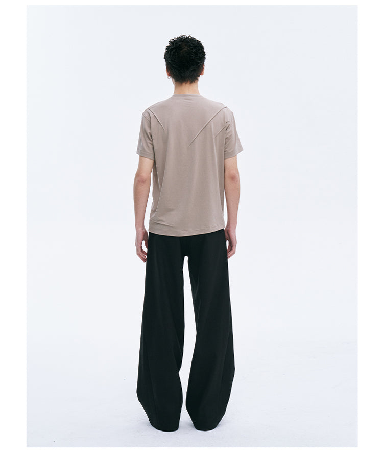 Wool blend casual pants