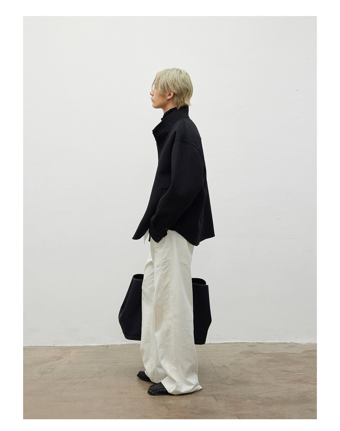 Wool-Blend Double-Face Jacket