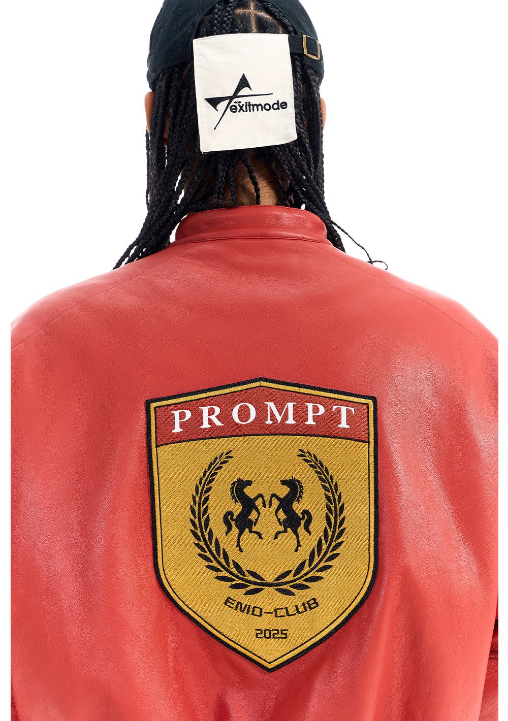 Oversized Racing Leather Jacket