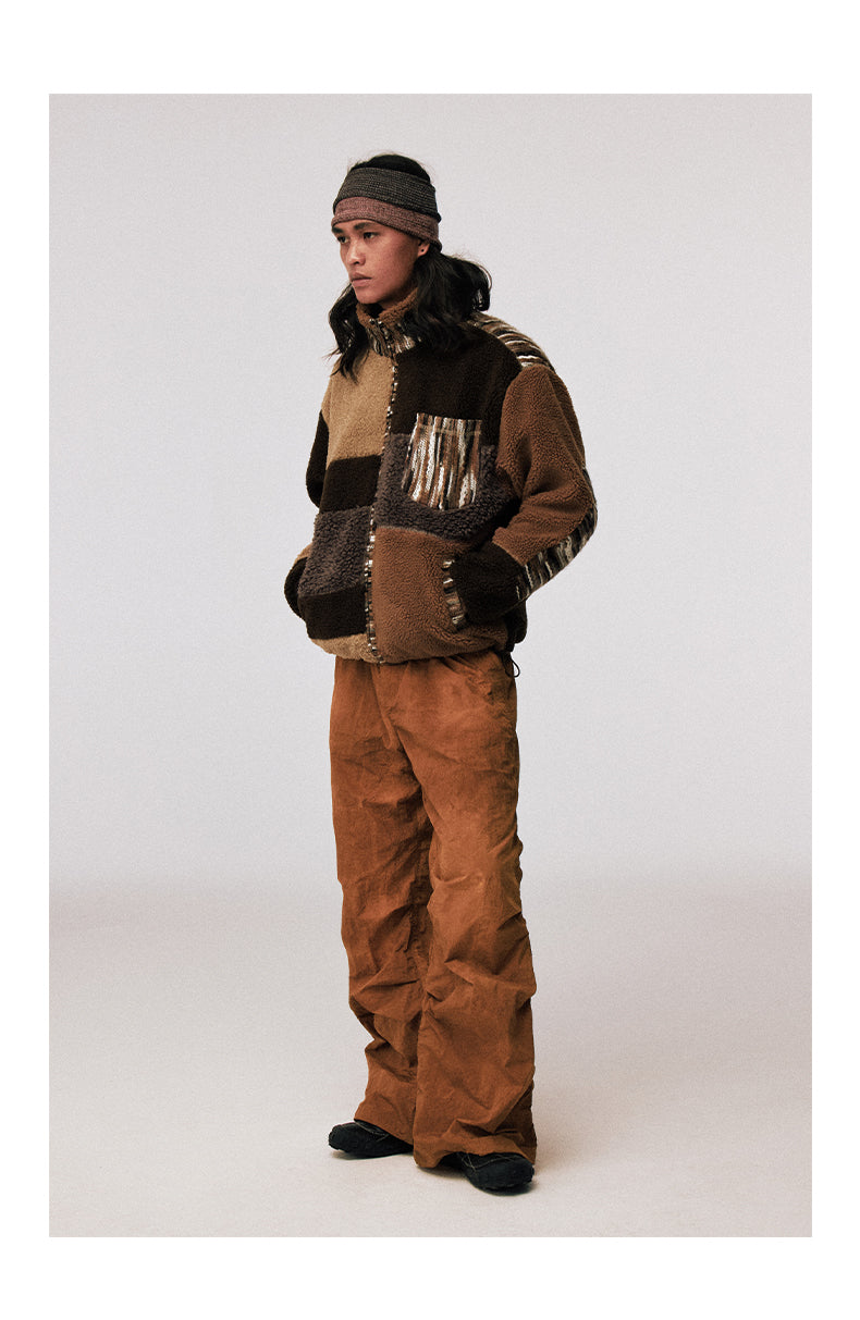 Lambswool Stand Collar Jacket