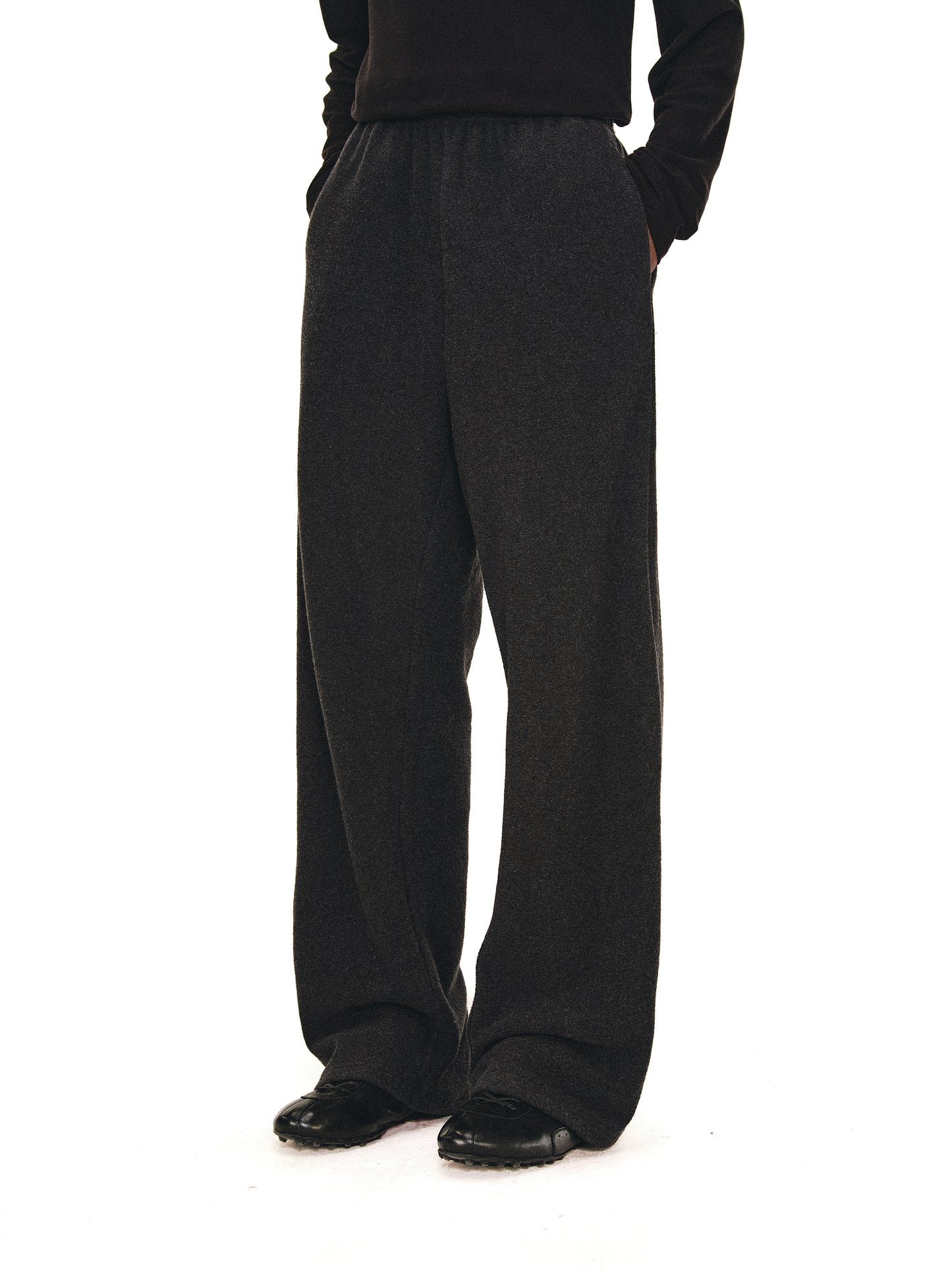 Merino Wool Knit Casual Pants