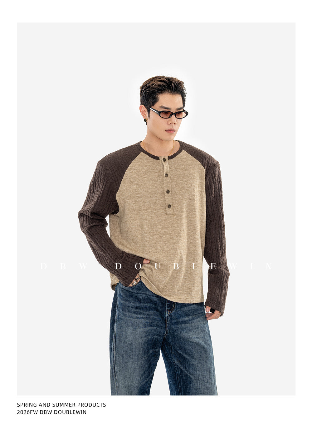 All-Match Loose-Fit Raglan Sweater
