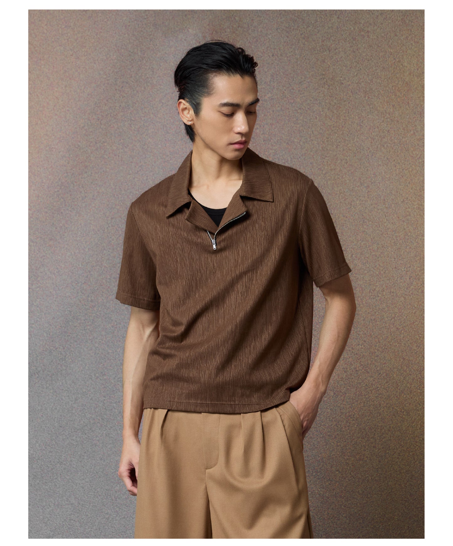 Linen-Cotton Blend Moisture-Wicking Shirt