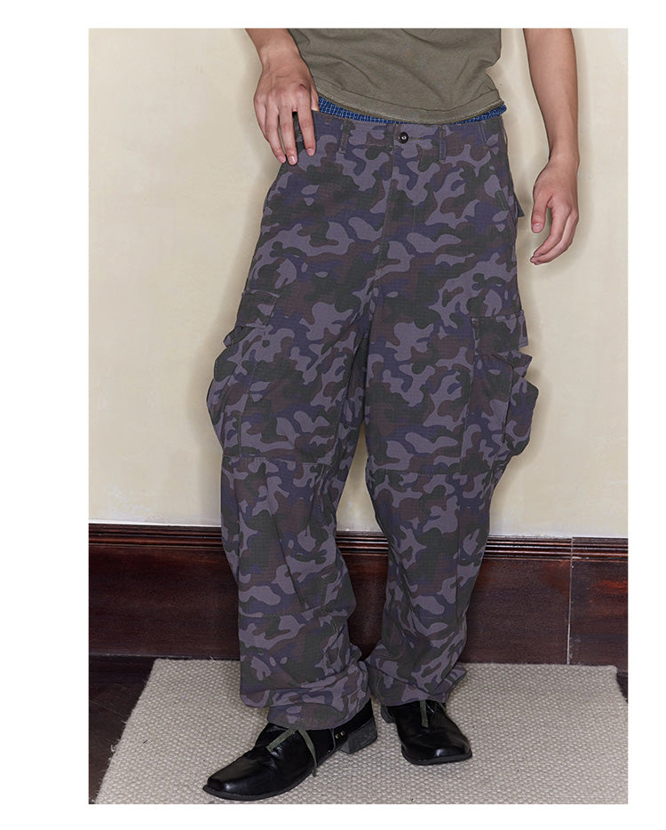 Camouflage paratrooper pants