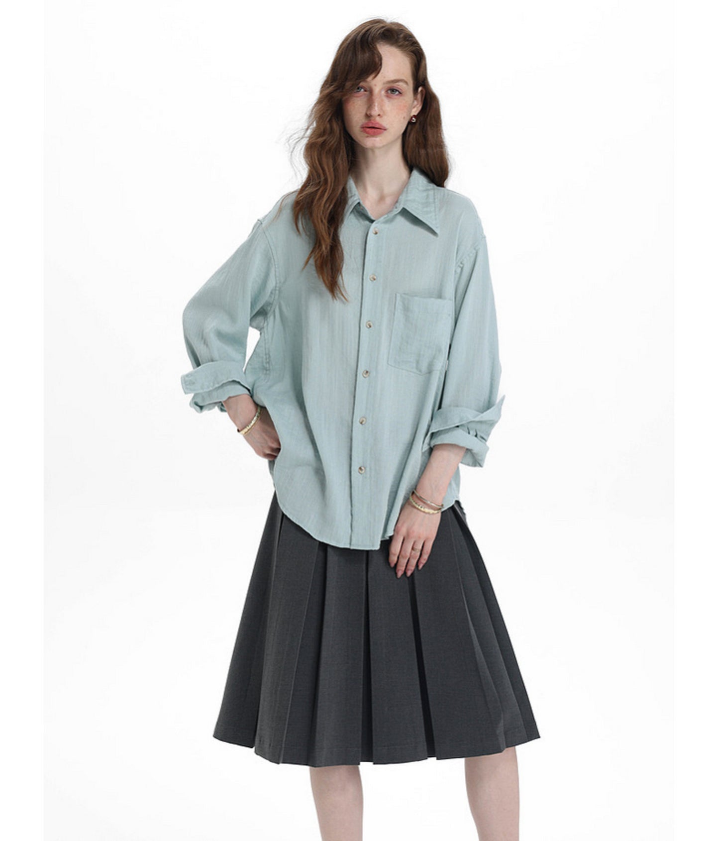 Relaxed Linen-Lyocell Blend Shirt