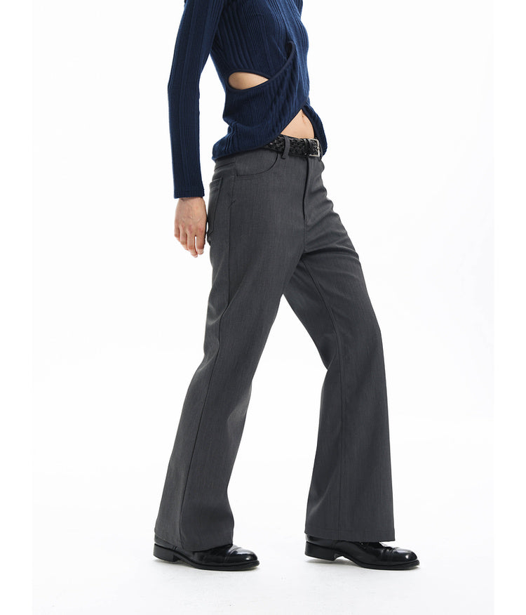 Micro Flare Slim Casual Pants