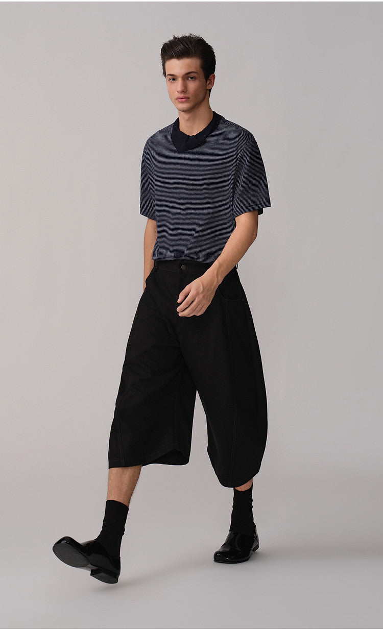 Loose-Fit Casual 3/4-Length Shorts